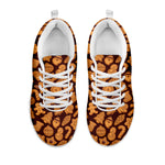 Christmas Cookies Pattern Print White Sneakers