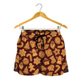Christmas Cookies Pattern Print Women's Shorts
