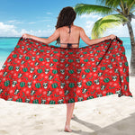 Christmas Cow Pattern Print Beach Sarong Wrap
