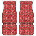 Christmas Cow Pattern Print Front and Back Car Floor Mats