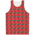 Christmas Cow Pattern Print Men's Tank Top