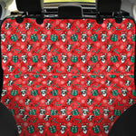 Christmas Cow Pattern Print Pet Car Back Seat Cover