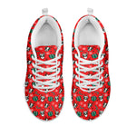 Christmas Cow Pattern Print White Sneakers