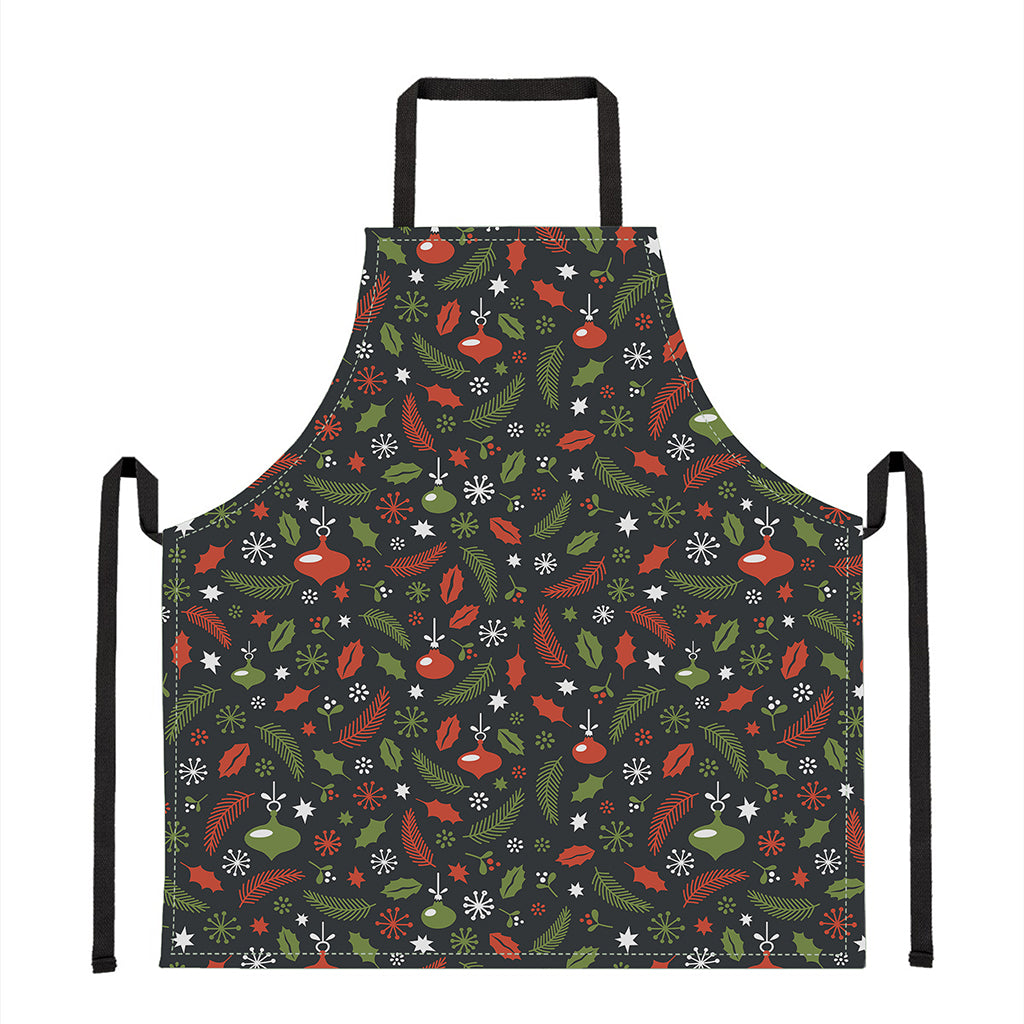 Christmas Decorations Pattern Print Apron