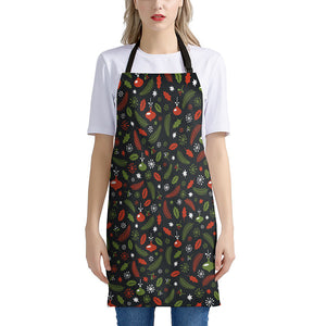 Christmas Decorations Pattern Print Apron