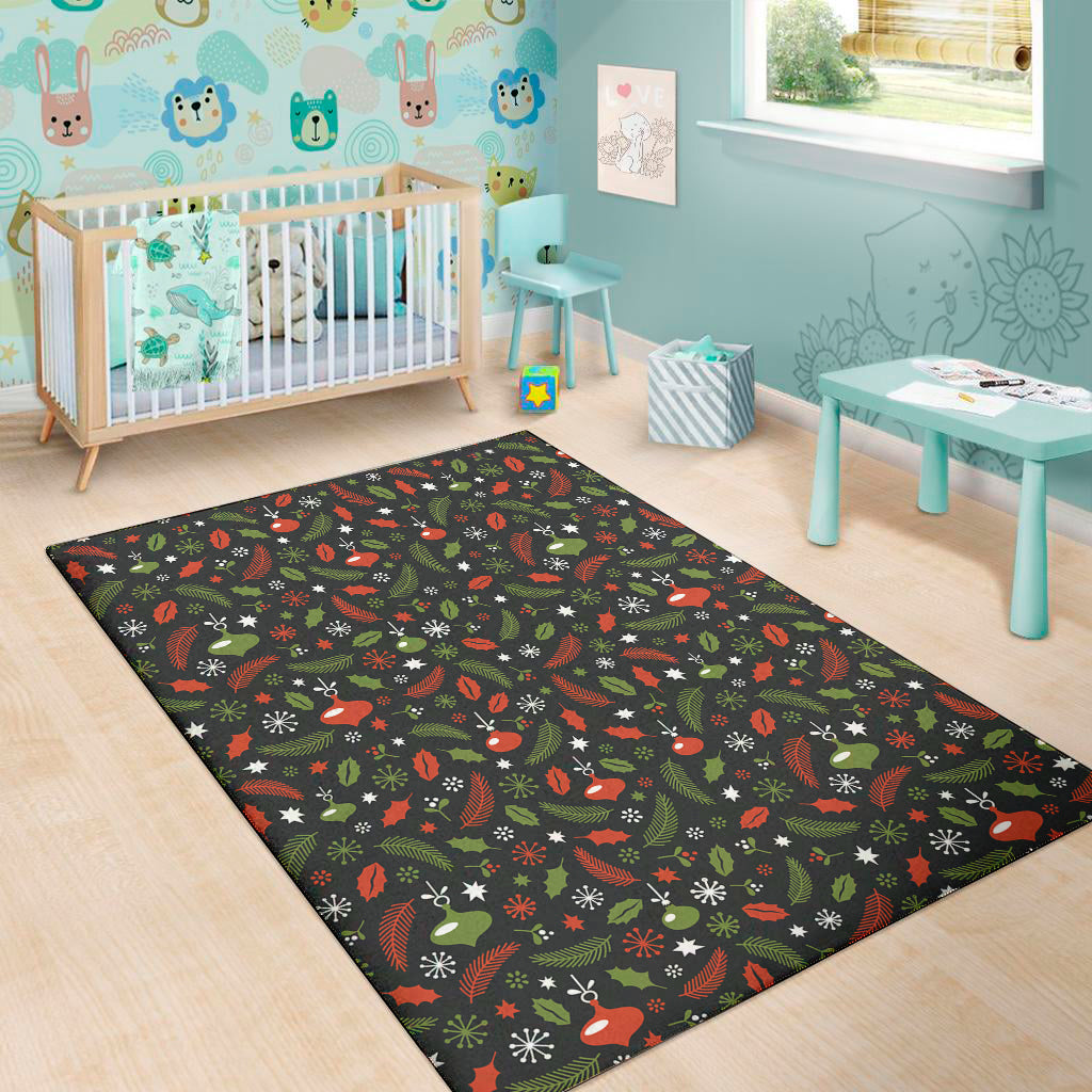 Christmas Decorations Pattern Print Area Rug