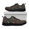 Christmas Decorations Pattern Print Black Sneakers