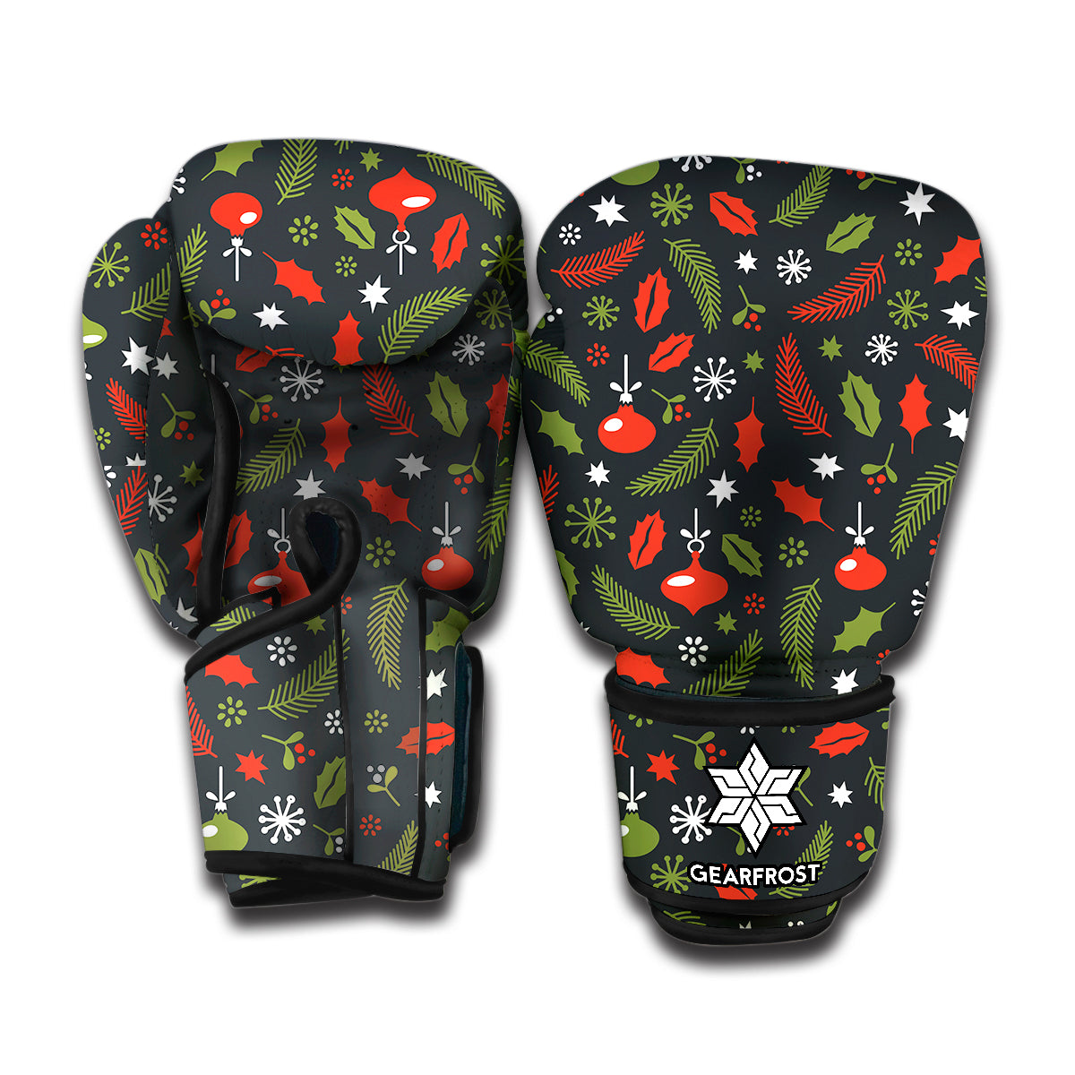 Christmas Decorations Pattern Print Boxing Gloves