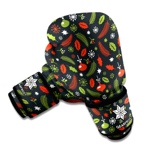 Christmas Decorations Pattern Print Boxing Gloves