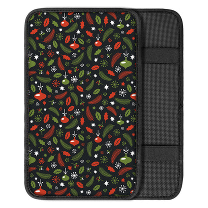 Christmas Decorations Pattern Print Car Center Console Cover