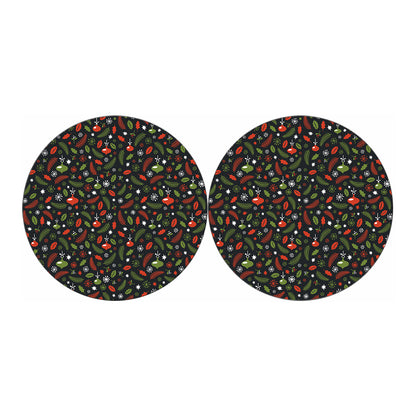Christmas Decorations Pattern Print Car Coasters