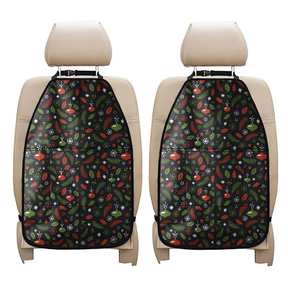 Christmas Decorations Pattern Print Car Seat Organizers