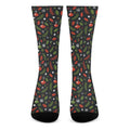 Christmas Decorations Pattern Print Crew Socks