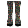 Christmas Decorations Pattern Print Crew Socks