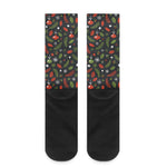 Christmas Decorations Pattern Print Crew Socks