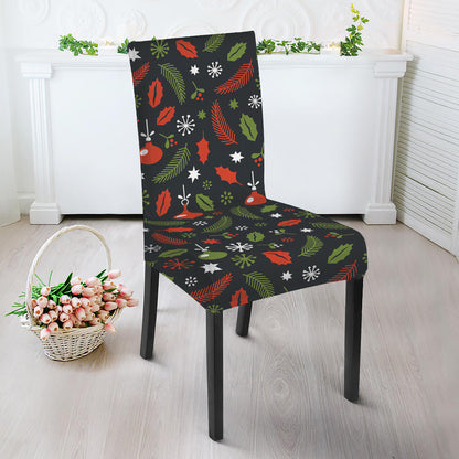 Christmas Decorations Pattern Print Dining Chair Slipcover