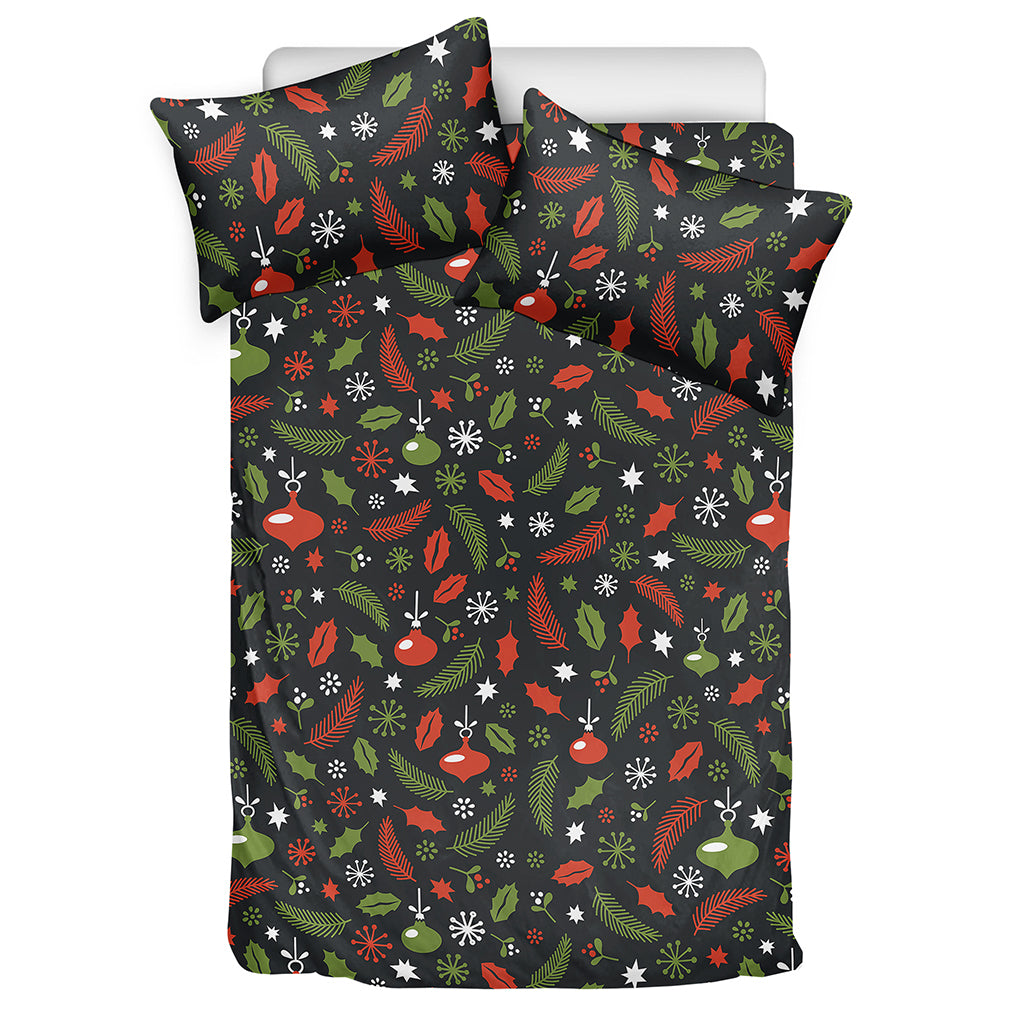 Christmas Decorations Pattern Print Duvet Cover Bedding Set
