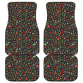 Christmas Decorations Pattern Print Front and Back Car Floor Mats