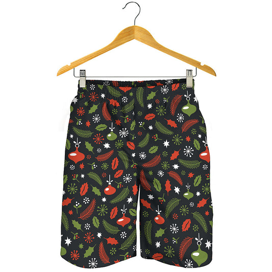 Christmas Decorations Pattern Print Men's Shorts