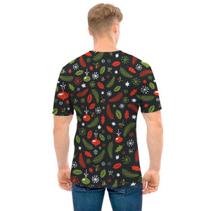 Christmas Decorations Pattern Print Men's T-Shirt