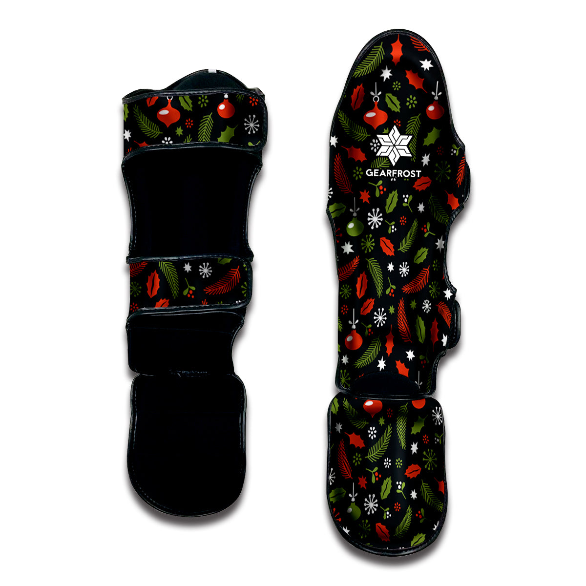 Christmas Decorations Pattern Print Muay Thai Shin Guard