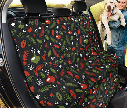 Christmas Decorations Pattern Print Pet Car Back Seat Cover