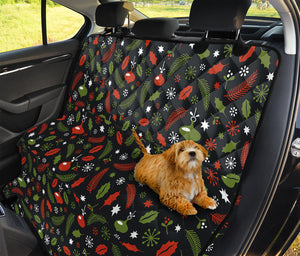 Christmas Decorations Pattern Print Pet Car Back Seat Cover