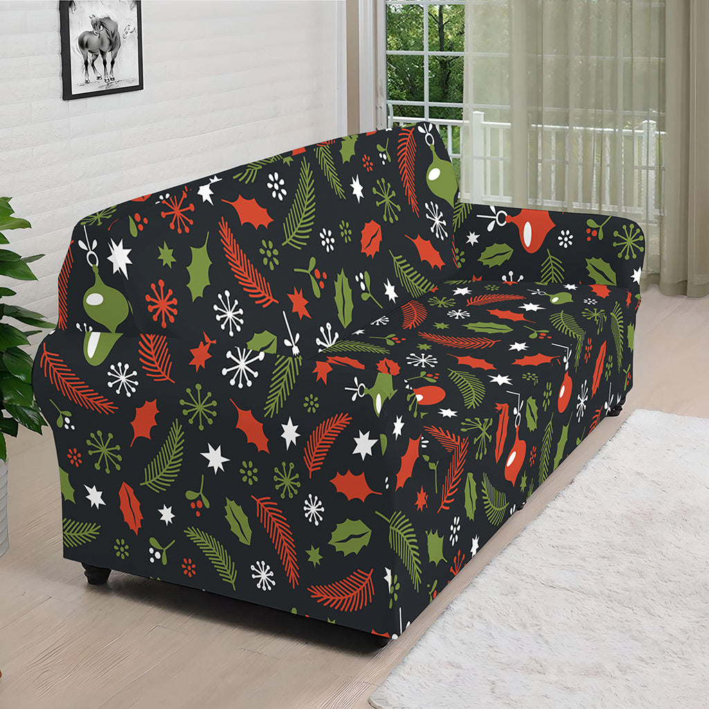 Christmas Decorations Pattern Print Sofa Cover