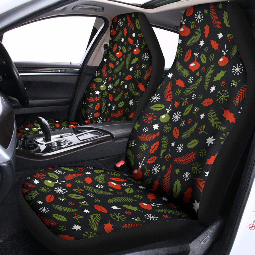 Christmas Decorations Pattern Print Universal Fit Car Seat Covers