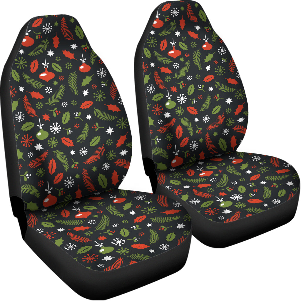 Christmas Decorations Pattern Print Universal Fit Car Seat Covers