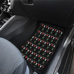 Christmas Deer Argyle Pattern Print Front and Back Car Floor Mats