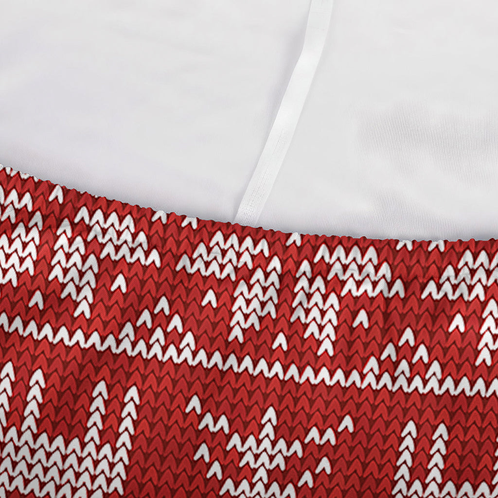 Christmas Deer Knitted Pattern Print Sofa Cover