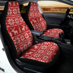 Christmas Deer Knitted Pattern Print Universal Fit Car Seat Covers