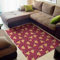 Christmas Deer Pattern Print Floor Mat
