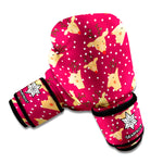 Christmas Deer Pattern Print Boxing Gloves