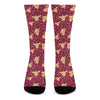 Christmas Deer Pattern Print Crew Socks