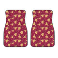 Christmas Deer Pattern Print Front Car Floor Mats