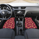 Christmas Deer Pattern Print Front Car Floor Mats