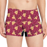 Christmas Deer Pattern Print Men's Boxer Briefs