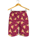 Christmas Deer Pattern Print Men's Shorts