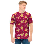Christmas Deer Pattern Print Men's T-Shirt