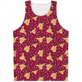 Christmas Deer Pattern Print Men's Tank Top