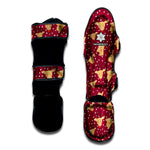 Christmas Deer Pattern Print Muay Thai Shin Guard