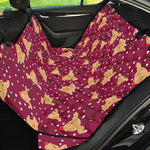 Christmas Deer Pattern Print Pet Car Back Seat Cover