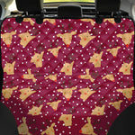 Christmas Deer Pattern Print Pet Car Back Seat Cover