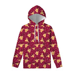 Christmas Deer Pattern Print Pullover Hoodie