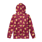 Christmas Deer Pattern Print Pullover Hoodie