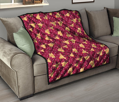 Christmas Deer Pattern Print Quilt