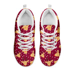 Christmas Deer Pattern Print White Sneakers