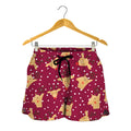 Christmas Deer Pattern Print Women's Shorts